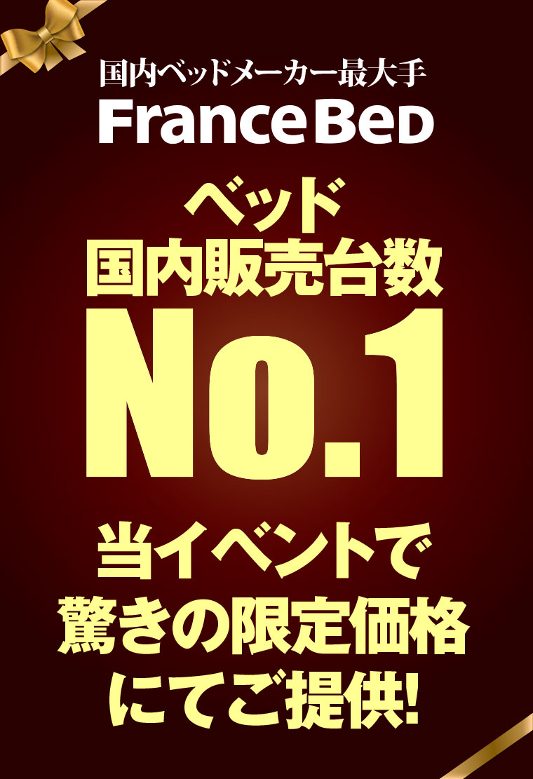 フランスベッドが驚きの限定価格