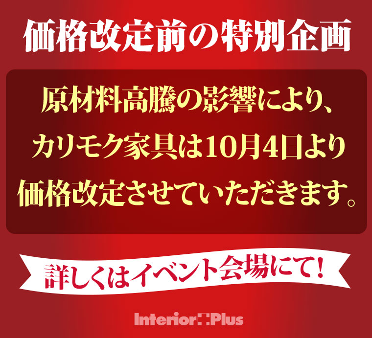 価格改定前の特別企画