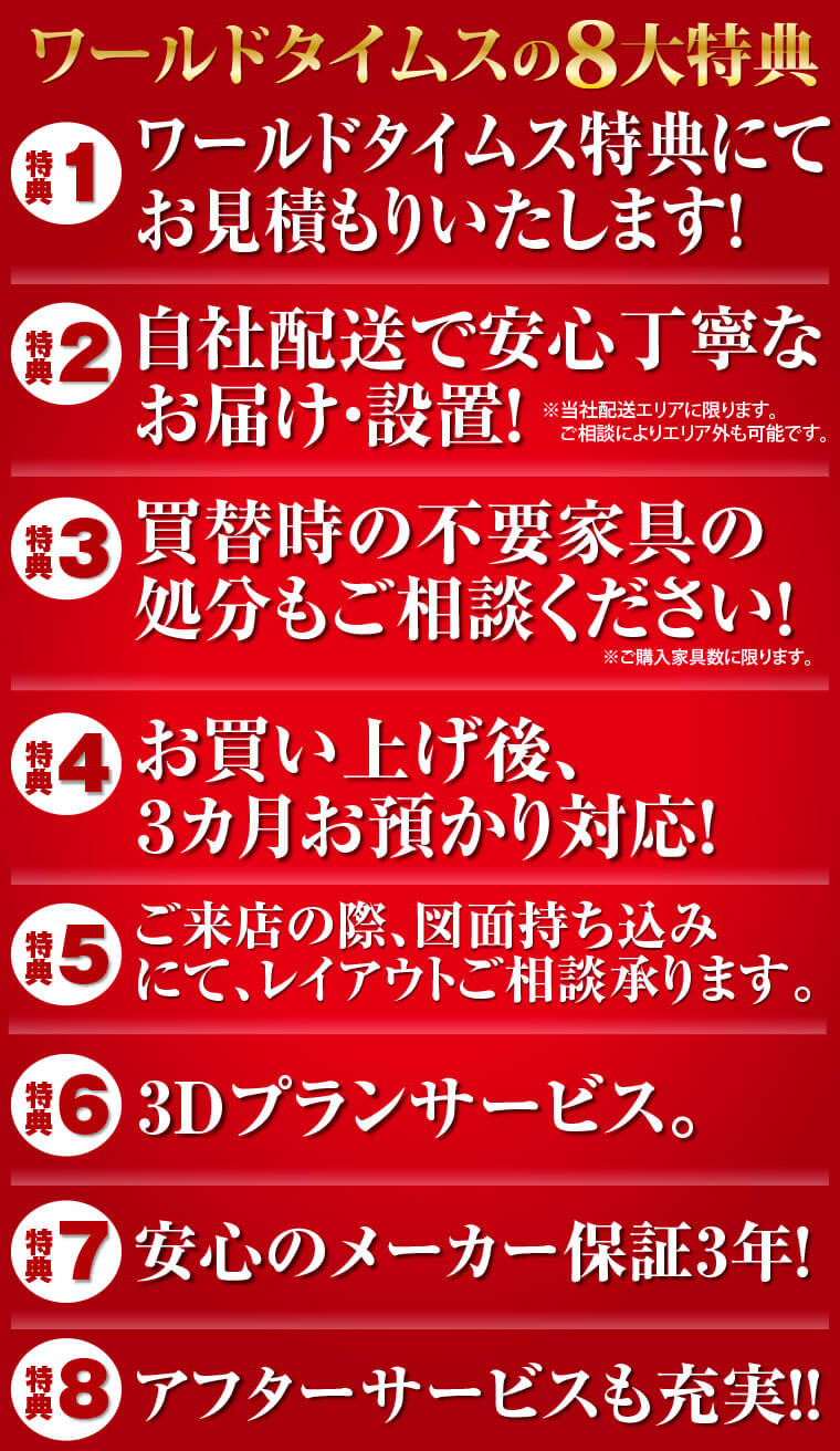 ワールドタイムスの特典
