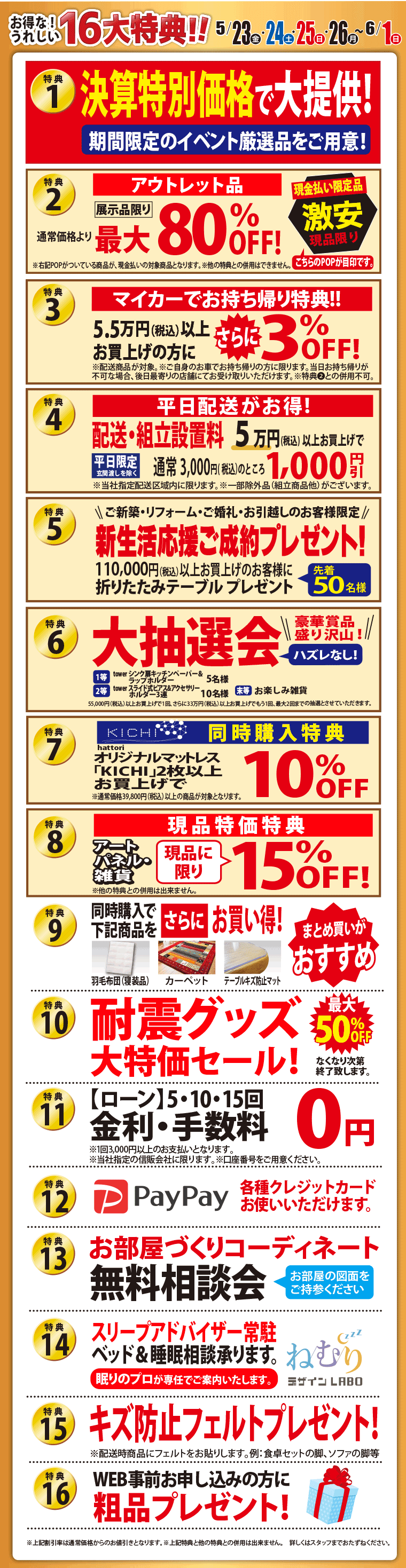 イベント特典