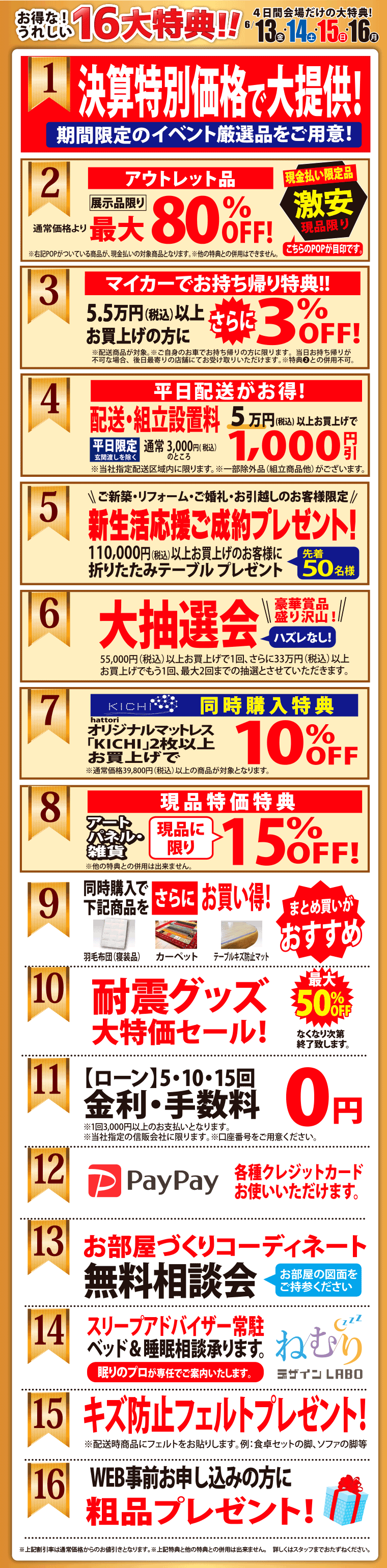 イベント特典