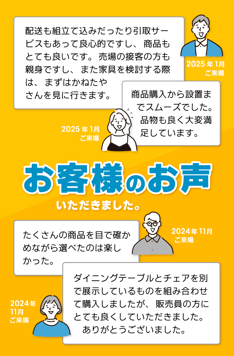 お客様の声ご紹介