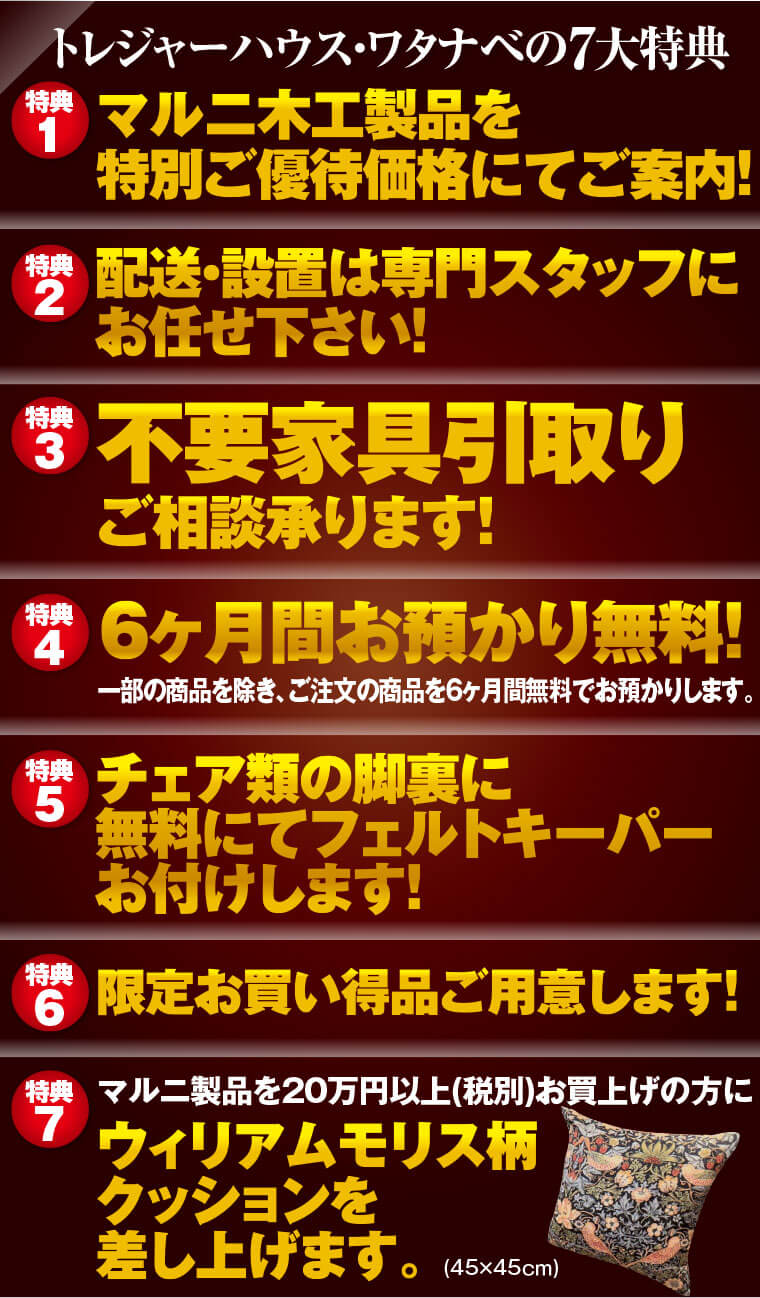 トレジャーハウス・ワタナベの特典