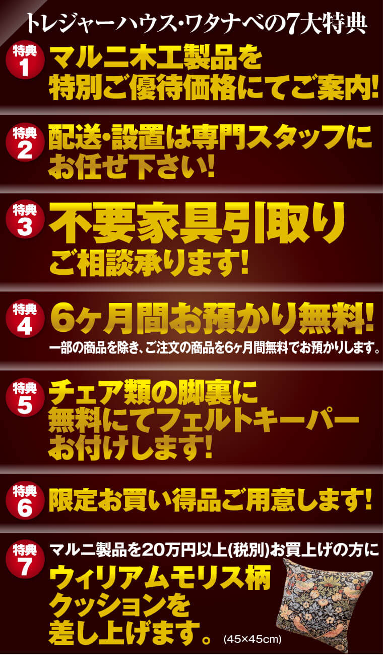 トレジャーハウス・ワタナベの特典