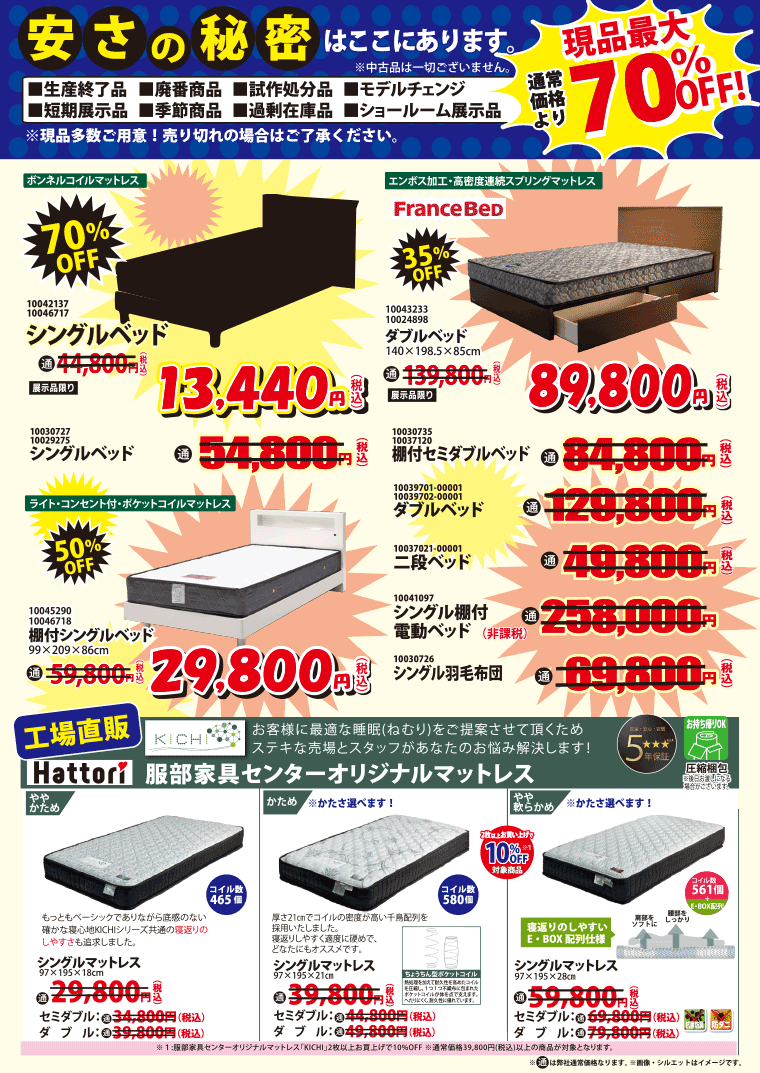 アウトレットコーナー