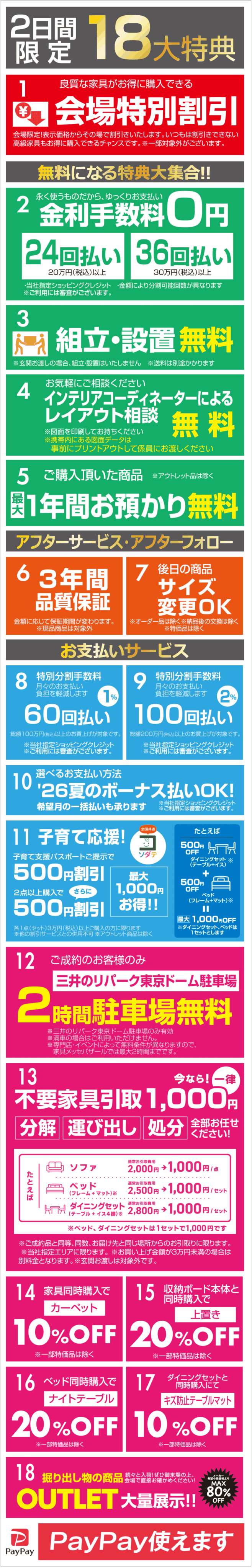 イベント特典