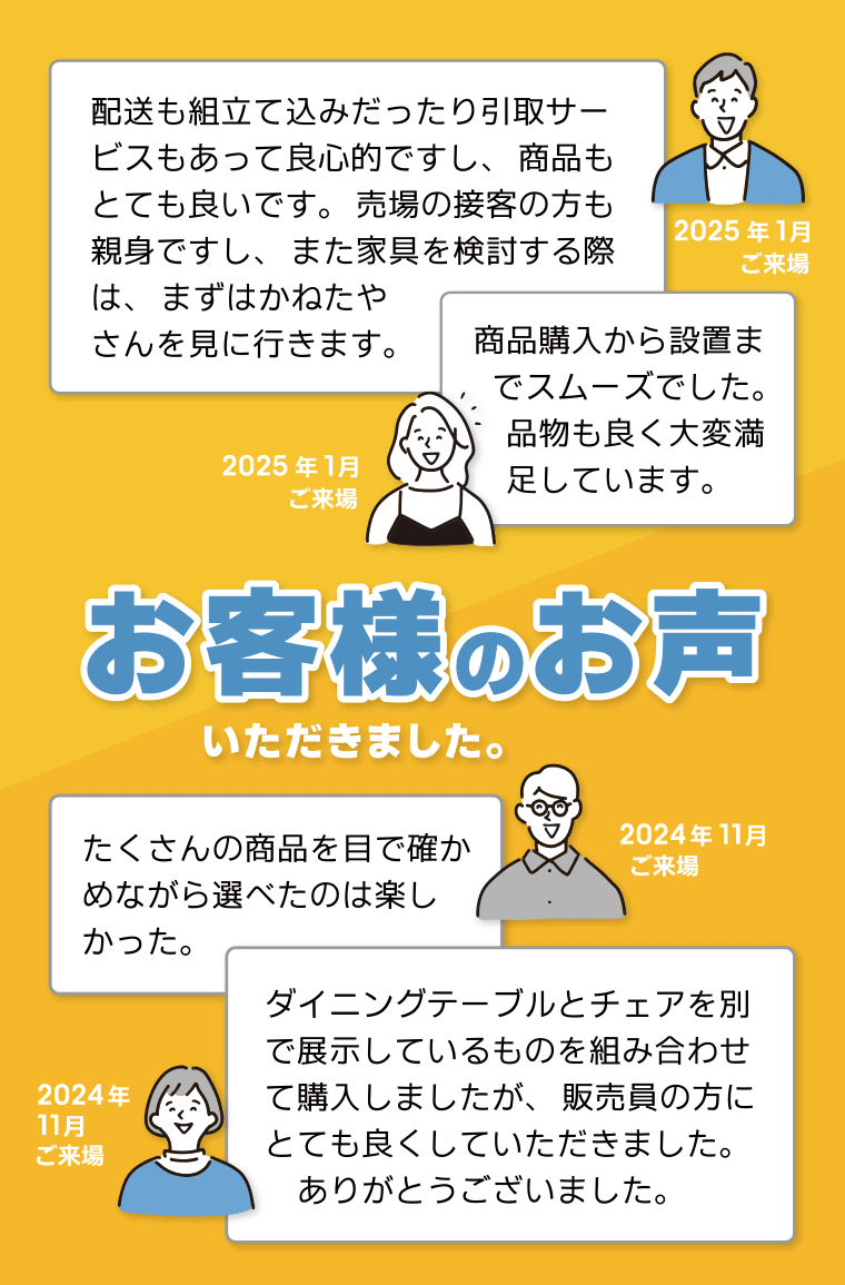 お客様の声ご紹介