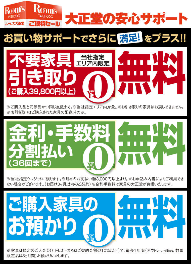 ルームズ大正堂の安心サポート!