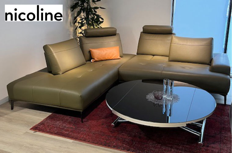 ニコライン社製「EGEO」L字ソファ2点セット