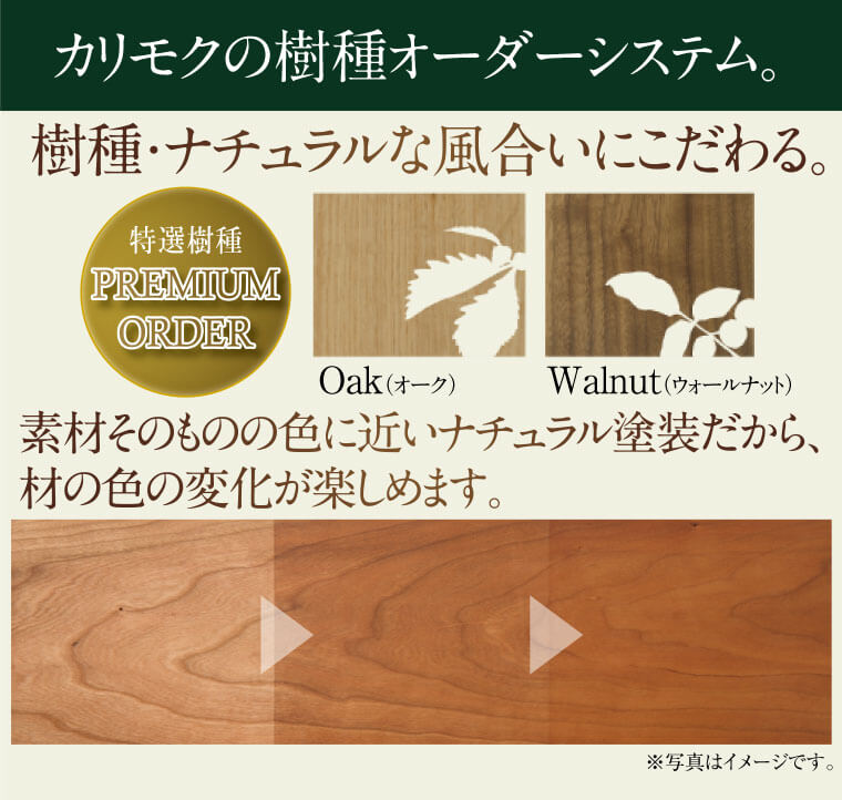 カリモクの樹種オーダーシステム